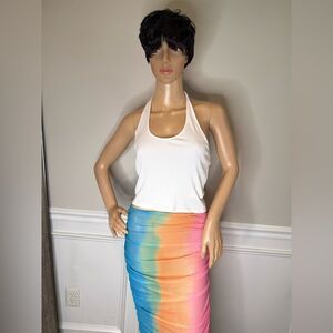 NWT Express Ribbed halter top